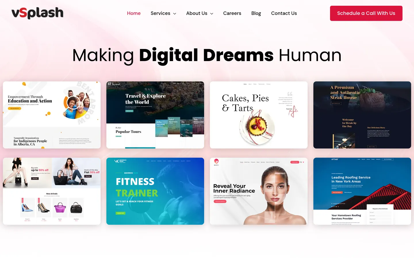 vSplash Techlabs official website